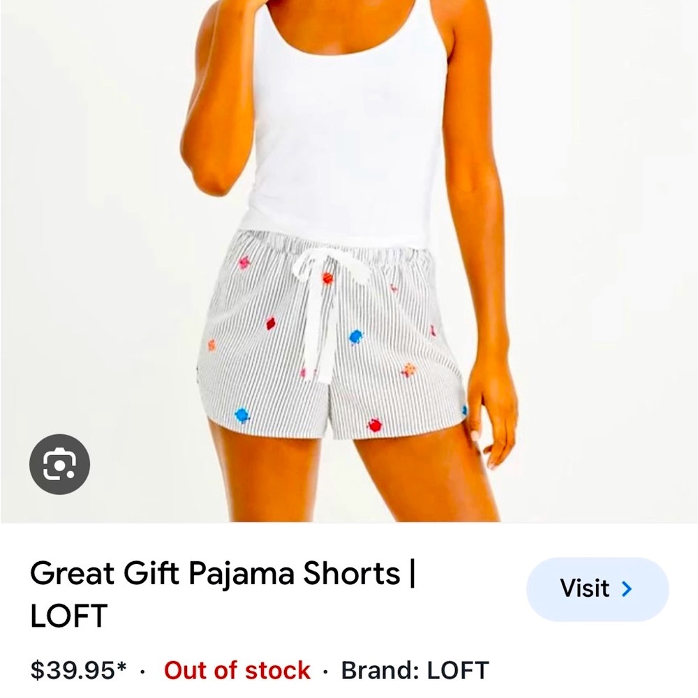 Pjs short from loft. Brand new . Xl but fit more like m-l